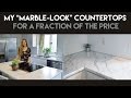 My Marble-Look Countertops for a Fraction of the Price