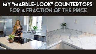 My Marble-Look Countertops for a Fraction of the Price
