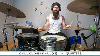 THE HARDEST COORDINATION EXERCISE - ADVANCED INDEPENDENCE DRUM LESSON.
