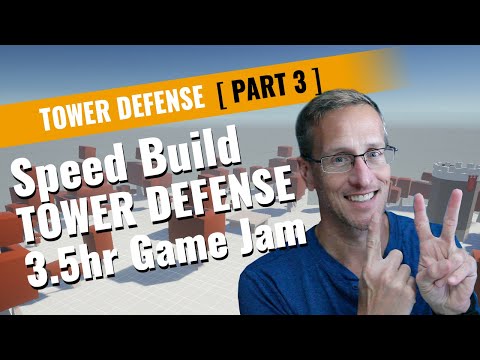 Tower Defense Jam - Part 3 - a 3.5 hour tower defense game jam - Working on an enemy