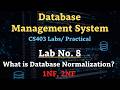 What is Normalization | 1NF 2NF | CS403P Lab 8 | Database Management Systems Labs | Short Lectures