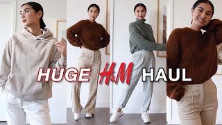 HUGE H&M TRY ON HAUL (Fall/Winter Knitwear Sweaters & Loungewear)
