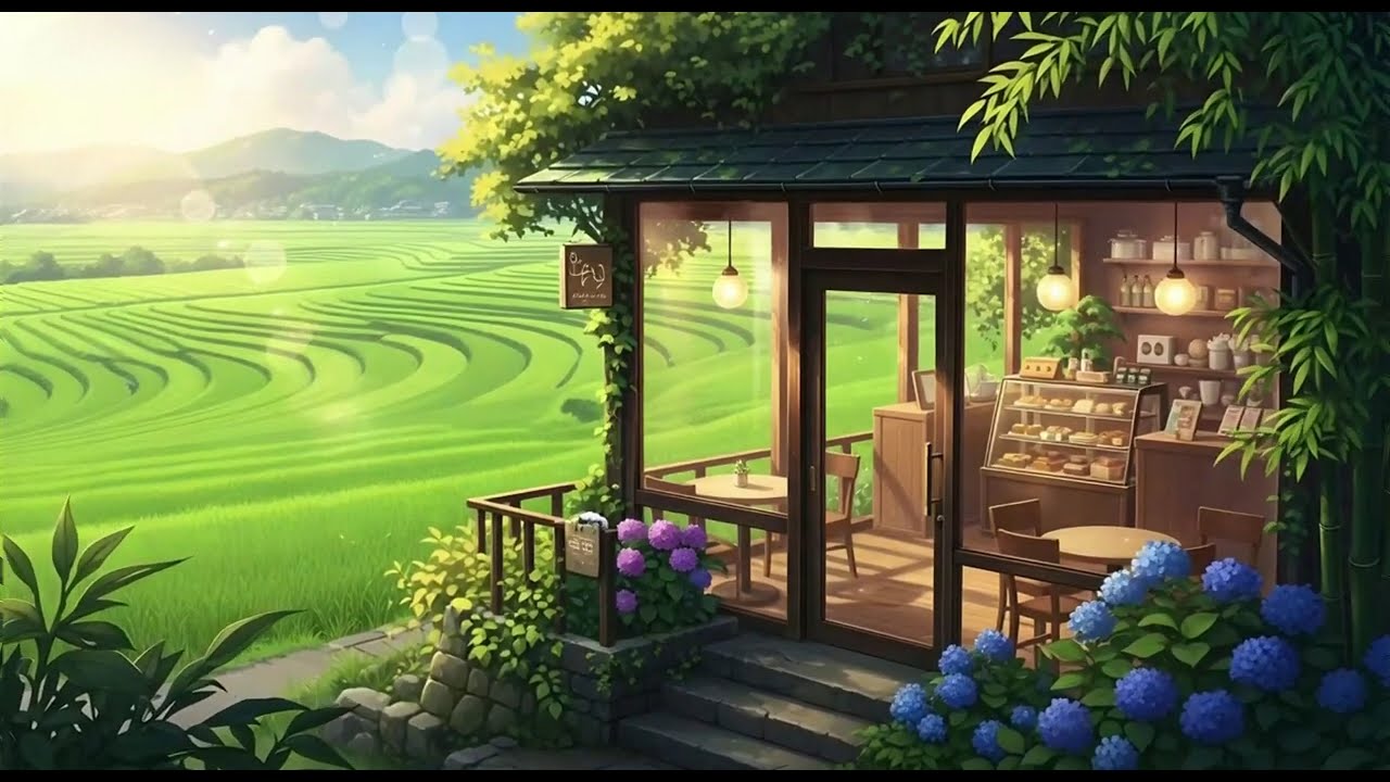 3 Hours of Calming Lo-Fi to Focus to ✨☕ Rice Paddy Terrace Cafe