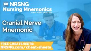 Cranial Nerve Mnemonic Nursing Mnemonics, Nursing School Study Tips
