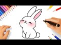 Comment dessiner un lapin mignon facile