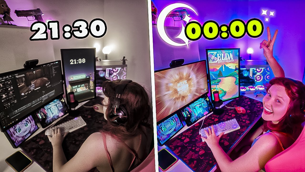 Dia de uma criadora de conteúdo GAMER