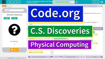 Designing Screens with Code Lesson 2.13 Tutorial with Answers Code.org CS Discoveries