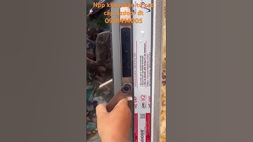 Khoá điện tử xu hướng 2025 cho cửa nhôm Xingfa #azdoor #khoadientu #khoavantay #khoathongminh