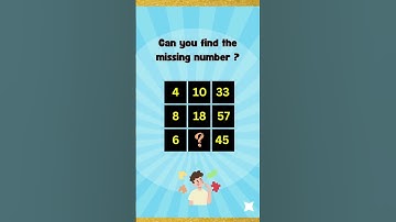 Find the missing number #shorts #ytshorts #puzzle
