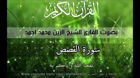 سورة القصص الشيخ الزين محمد احمد 28