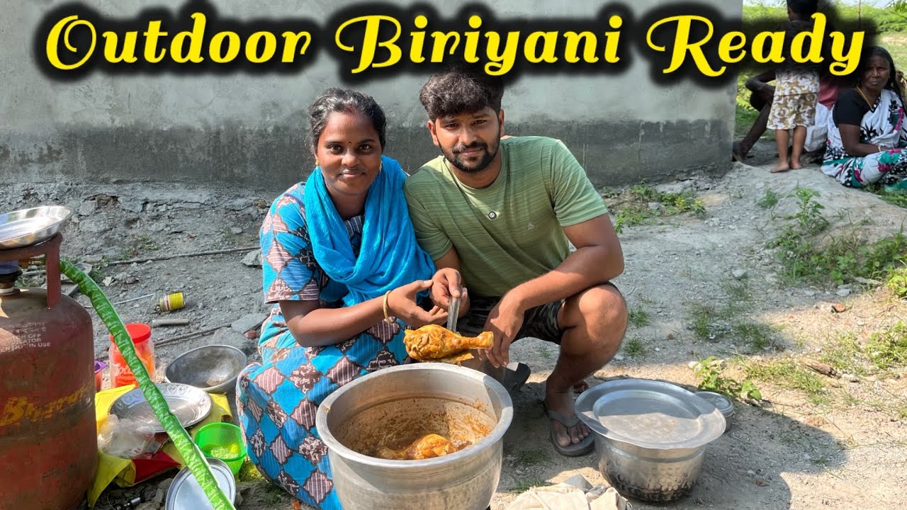 💥 வீட்டுக்கு வெளில பிரியாணி சமைக்க போறோம் 😂 | #vlog #cooking #biriyani | @Ammu Arasan