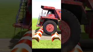 Mudrunner Mods Truck vs Speed Bumps! #shorts #ytshorts #snowrunner #mudrunner #jcb #truck #viral