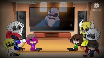 Undertale reacts to L.B. Sans vs Error