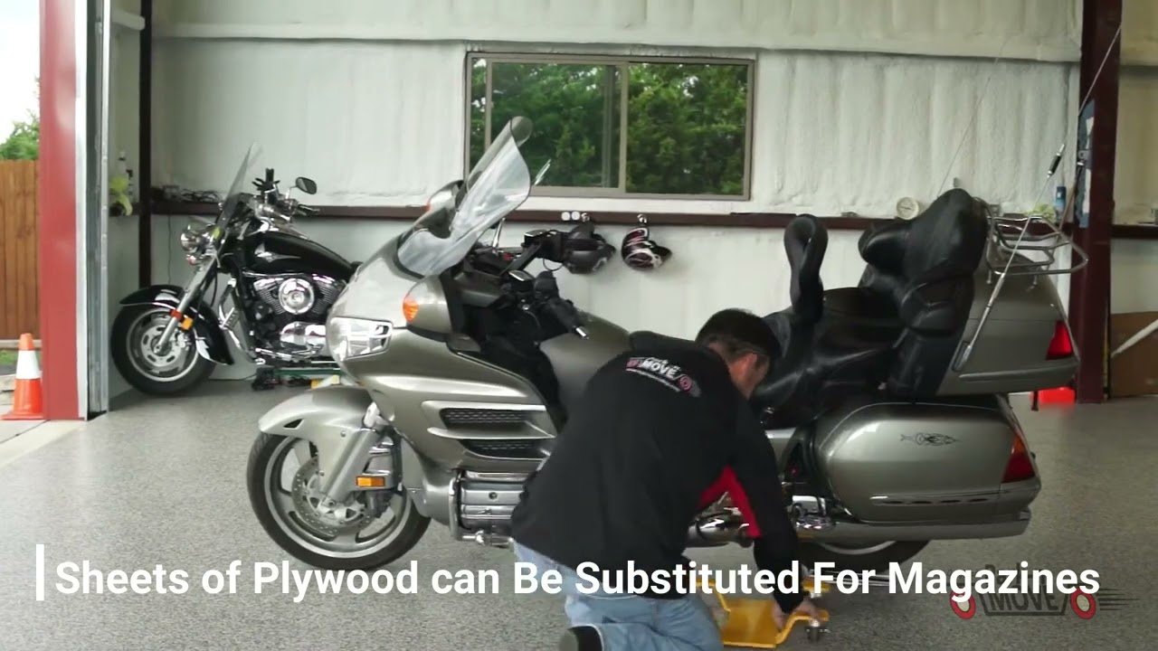 How to get a heavy bike onto the Park N Move motorcycle dolly YouTube