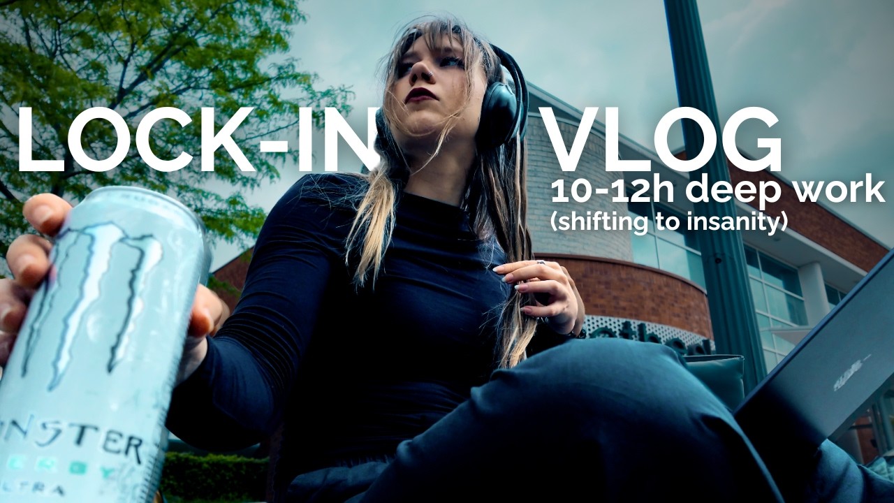ACADEMIC ENDURANCE | 10-12h lock-in days ☽ gym ☽ library ☽ healthy ...