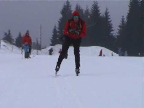 Kurs narciarstwa biegowego - (odc.6) - zmiana kierunku jazdy (odłyżwowanie) oraz wyjście z toru