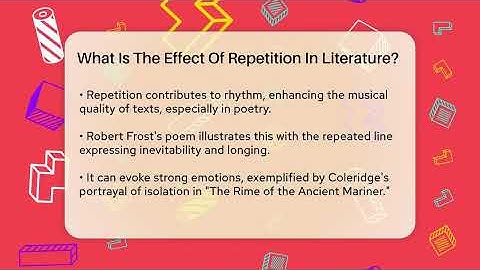What Is The Effect Of Repetition In Literature? - Tales And Texts