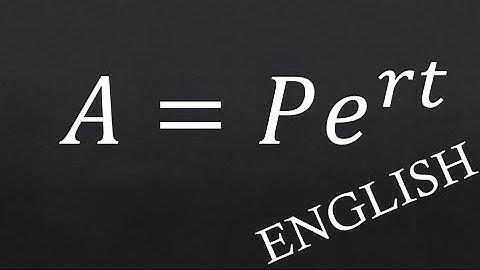 How to Solve Continuous Compounding (Final Amount) (English-Explained)