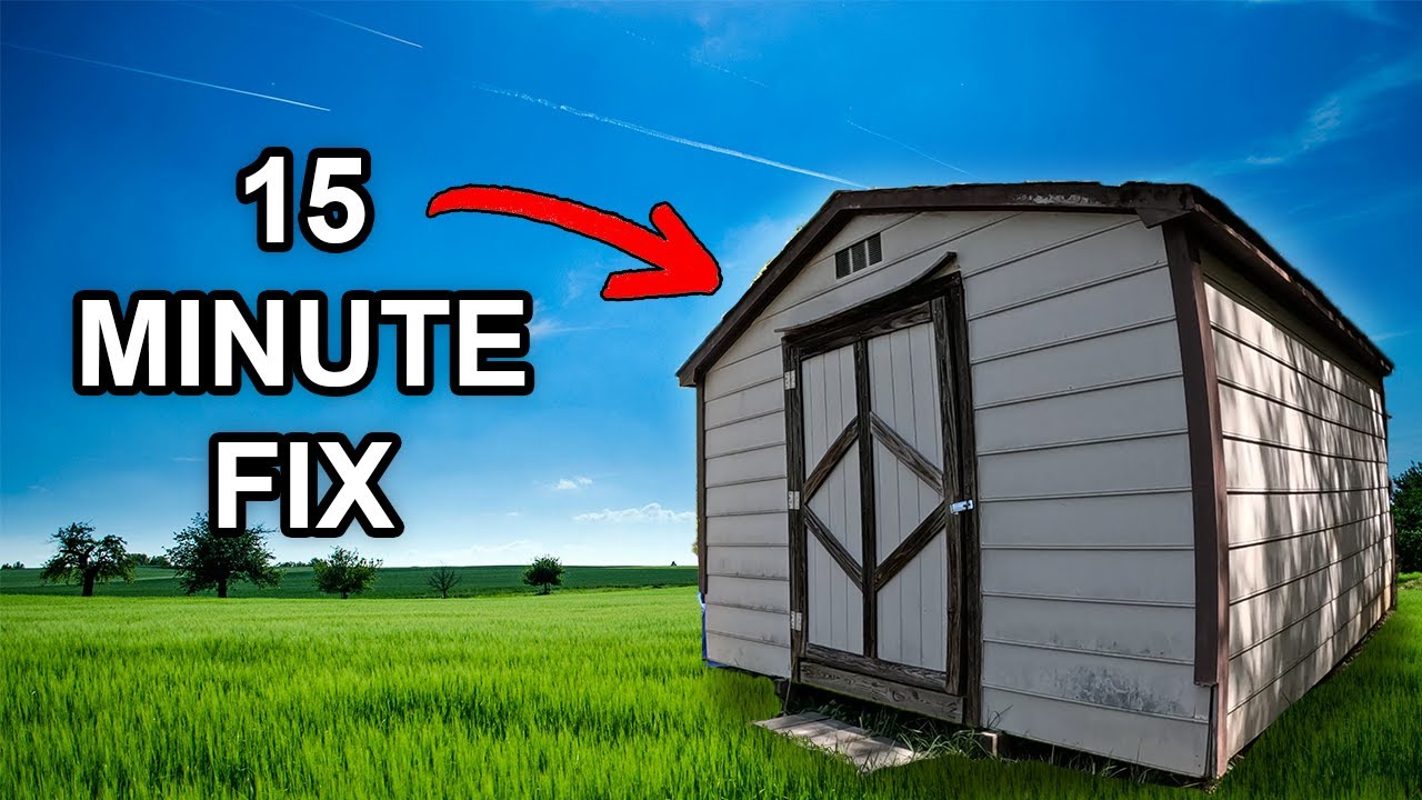 How To Fix a Sagging Shed Door - Quick and Easy!