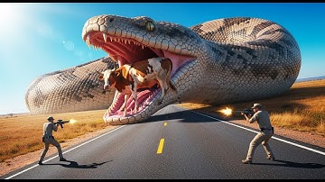Animal Rescue: Saving a Terrified cow from a Giant Mutant Python