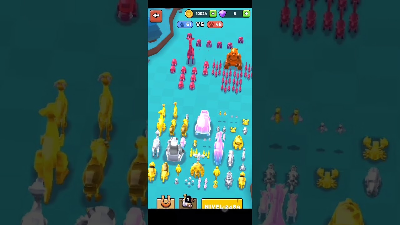 Animal Warfare-nivel 2481 a nivel 2500 #animalwarfaregameplay