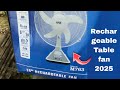 MZ Rechargeable Table Fan | Best Rechargeable Fan Price 2025 | Electronic Shop In Hooghly
