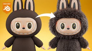 Creating Fluffy Fur in Blender - LABUBU