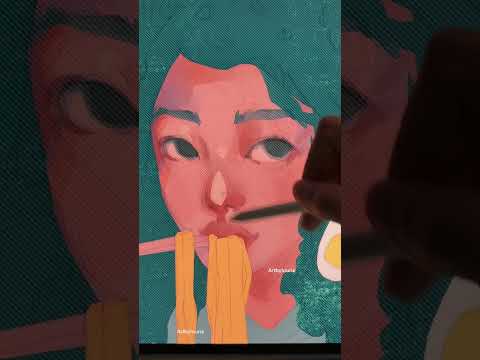 #digitalillustration #procreate #processvideo #rendering