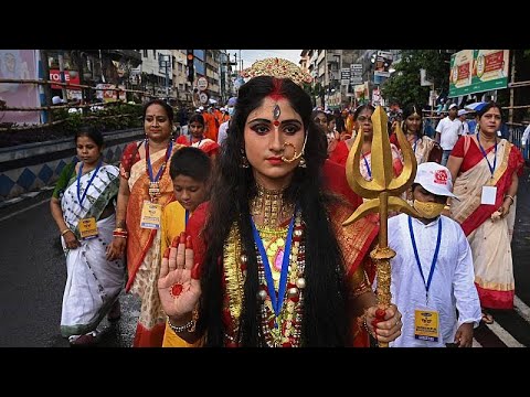  Kolkata en Inde clbrations pour la desse hindoue Durga