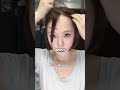 How to Fix an Annoying Cowlick & Uneven Bangs Instantly! (Heatless) #shorts