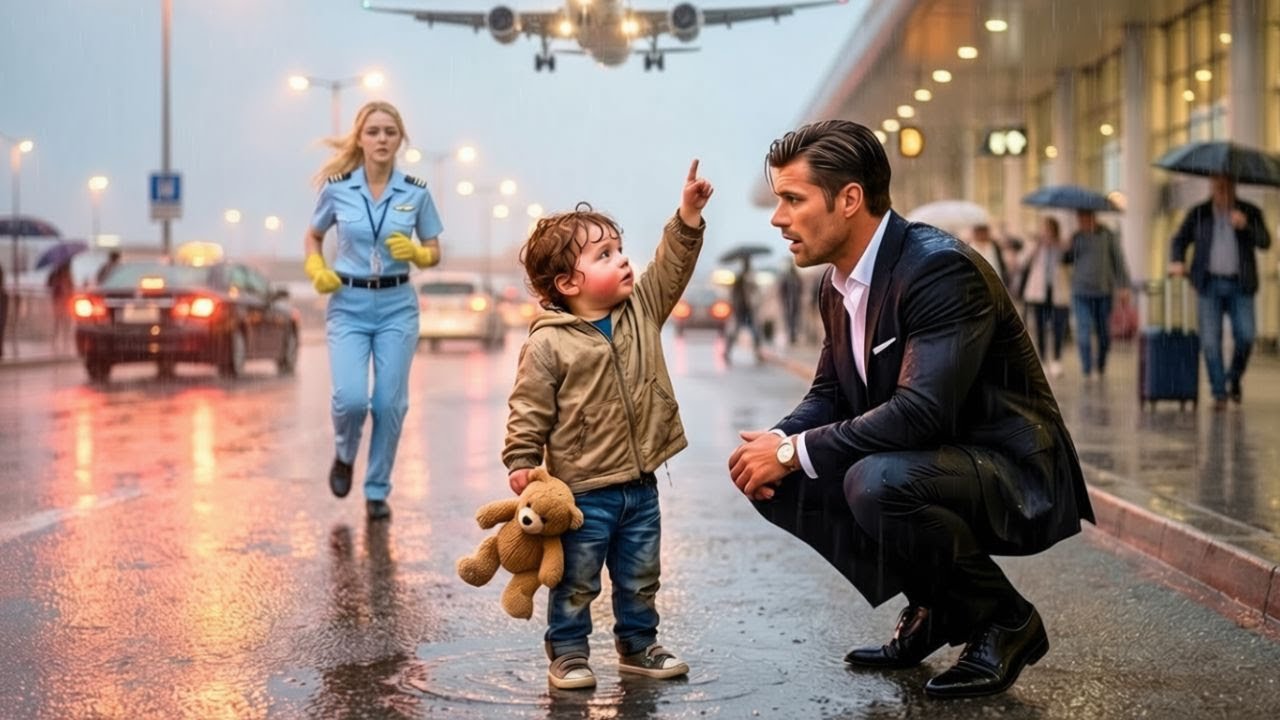 «La mia mamma è in cielo… può aiutarci a tornare a casa?» — disse bambino al CEO solo all’aeroporto