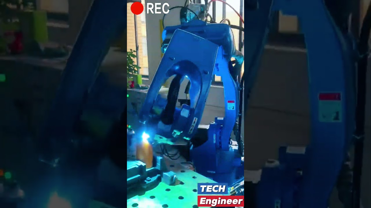 "Unbelievable Heavy Metal Pipe Joint Repair: Watch This Welding Robot Shine!"
