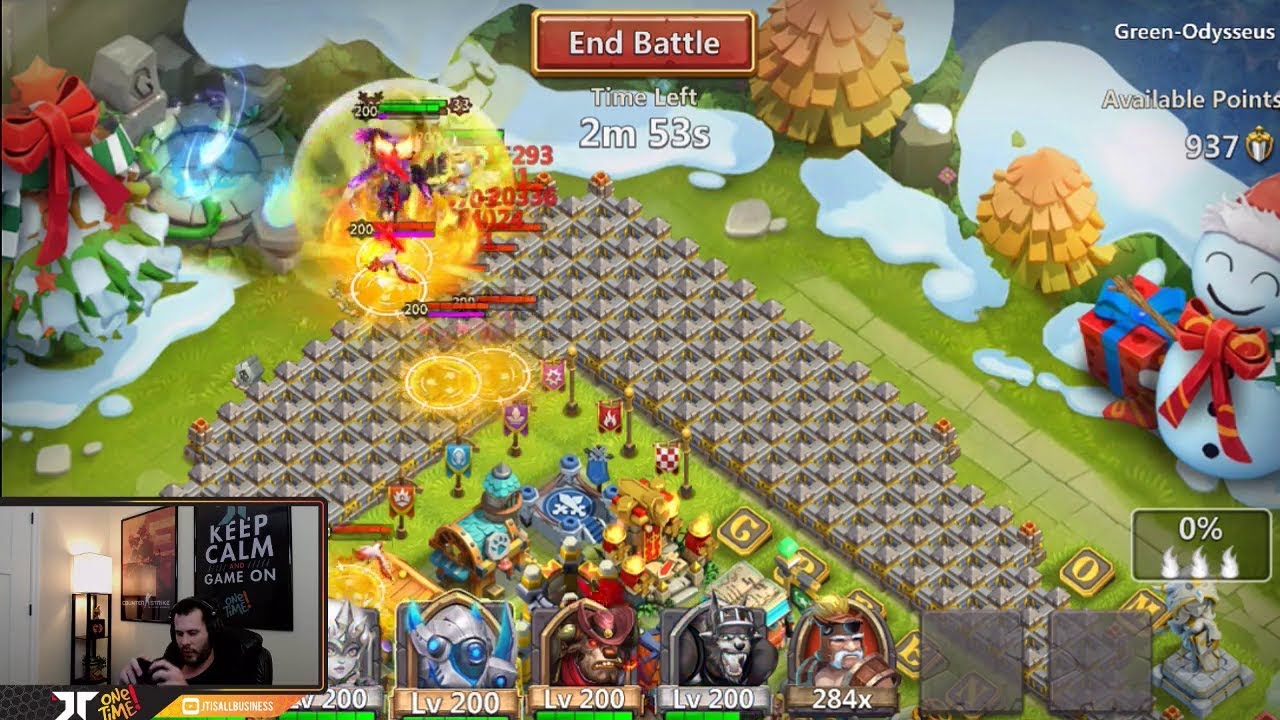 Stacking On Empower Dove Keeper's DOVES WIth Mino Castle Clash