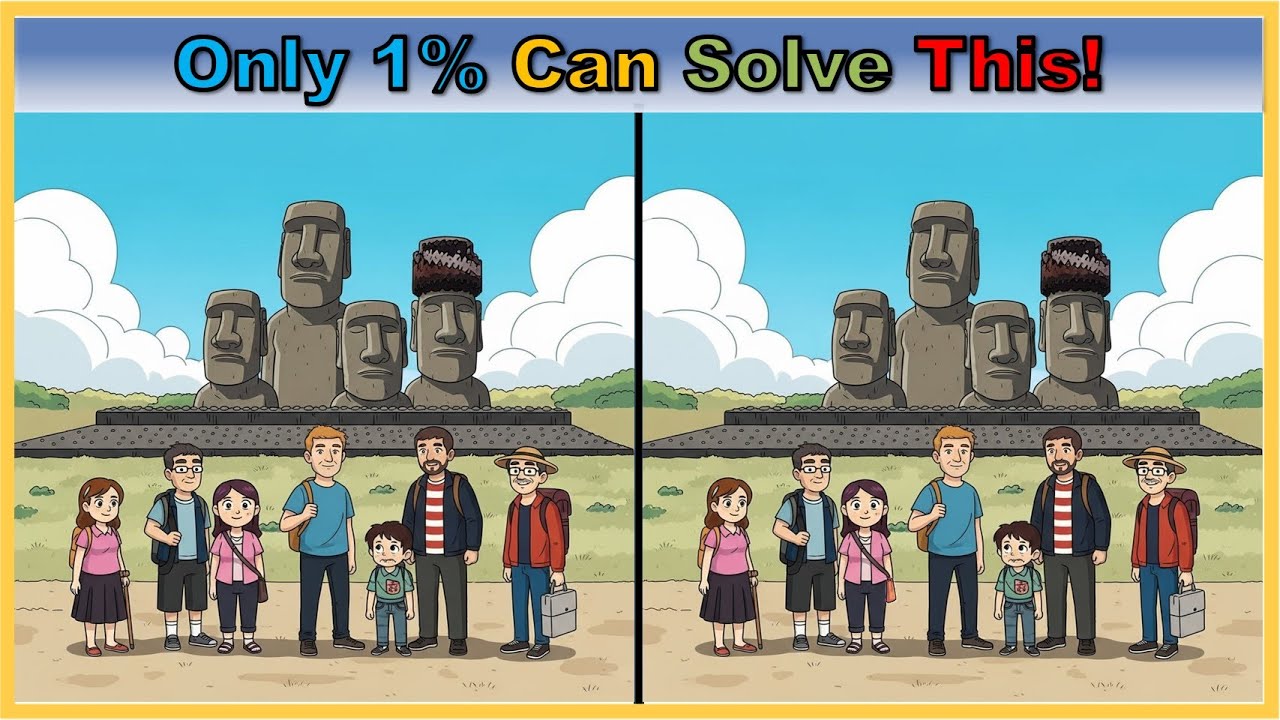 Spot the Difference: Easter Island Moai & 4 More Puzzles!