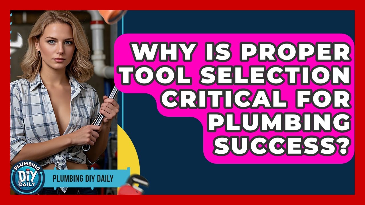 Why Is Proper Tool Selection Critical For Plumbing Success? - Plumbing DIY Daily