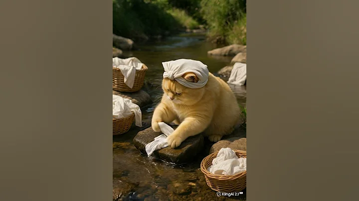 Watch the video about Funny Cat Washing Clothes – Cute & Hilarious Moment