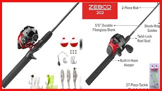 Zebco 202 Spincast Reel and Fishing Rod Combo, 5-Foot 6-Inch 2-Piece Fishing Pole, Size 30 Reel screenshot 4