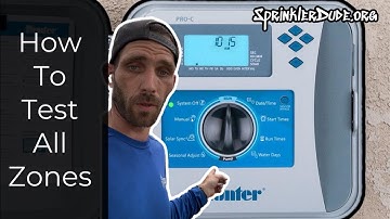 How to Test All Zones on Hunter Dial Base Controllers