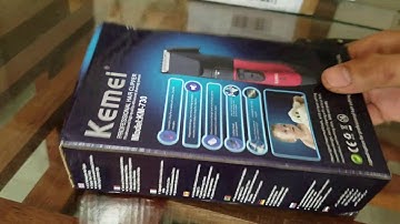 Mở hộp tông đơ cắt tóc "Kemei" model: KM-730