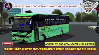 how to download setc seater cum sleeper bus mod for Bus simulator Indonesia