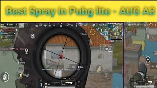 BEST AUG A3  Spray in Pubg mobile lite | Squad Gameplay|