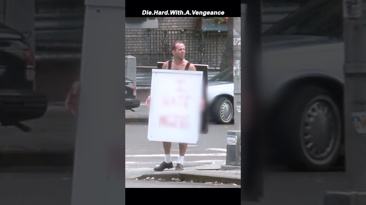 😱 THAT CRAZY Scene from Die Hard 3: Racism, Revenge & a Walking Signboard!