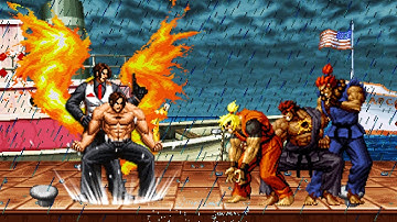 [KOF Mugen] Kyo 996 Vs Street Fighter Team
