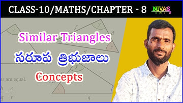 What are similar triangles | Similar Triangles | Class 10 Math | Chapter - 8 | Concepts | Nivas Info