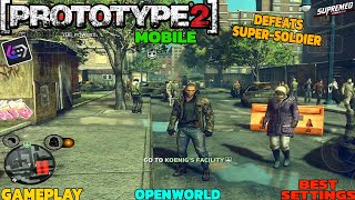 PROTOTYPE 2 Gameplay On Android Mobile Gamehub Emulator With BEST SETTINGS | Defeating Super Soldier