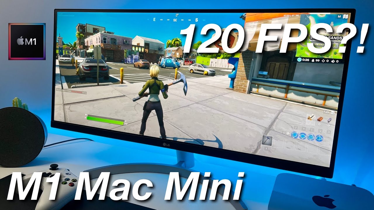 Can The M1 Mac Mini Play Fortnite At 1 Fps Youtube