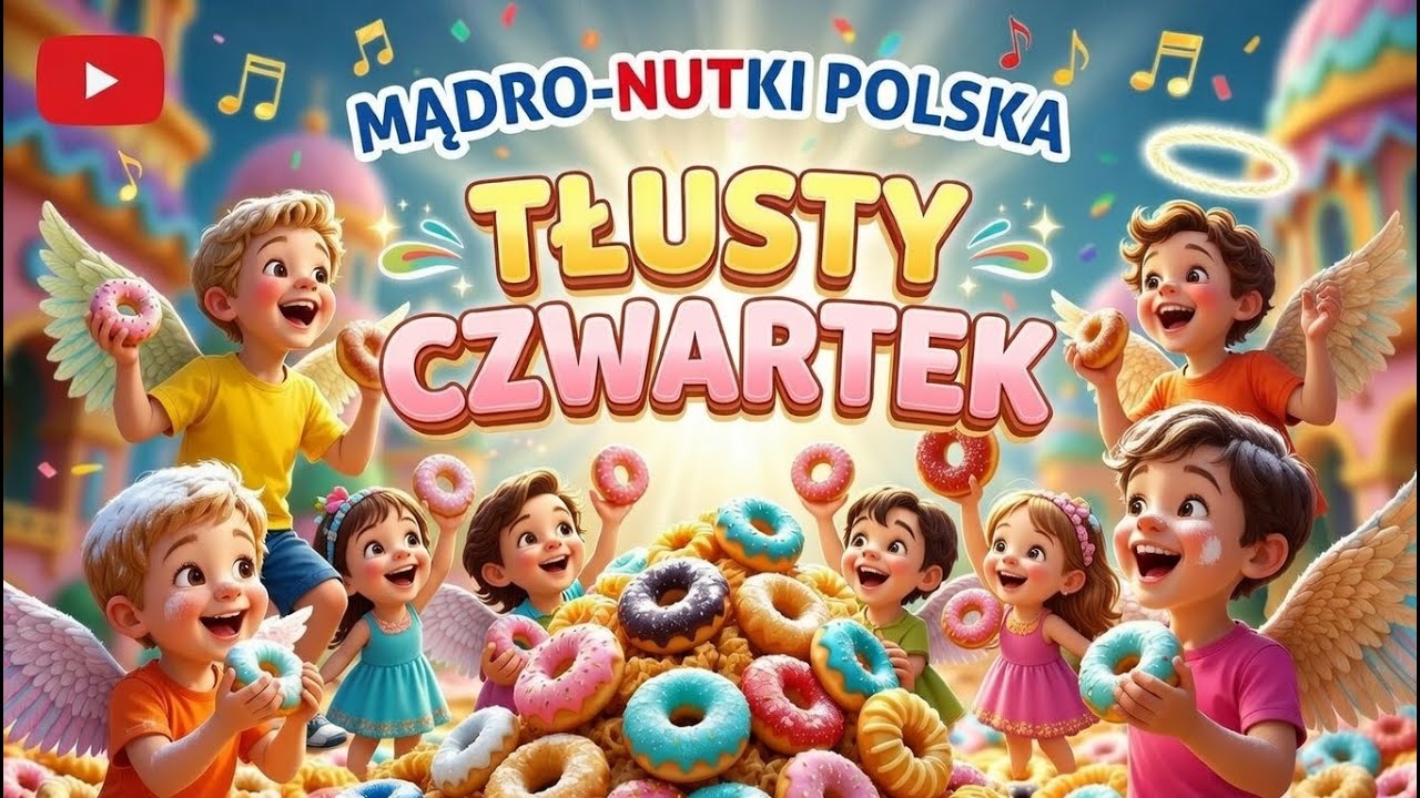 Pączki, pączki, mniam, mniam! 🍩 Tłusty Czwartek z Mądro-Nutkami | Piosenka dla dzieci