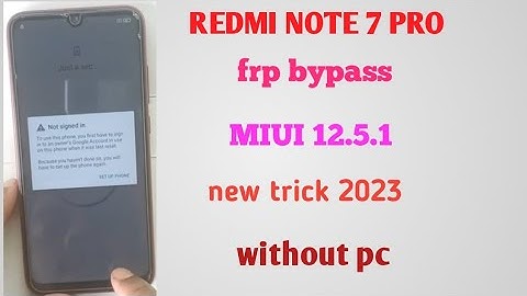 redmi note 7 pro frp bypass ! MIUI 12.5.1 ! New trick 2023 ! Without pc..
