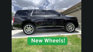 My 1st Youtube Video! New 22in Wheels for my Tahoe PPV.