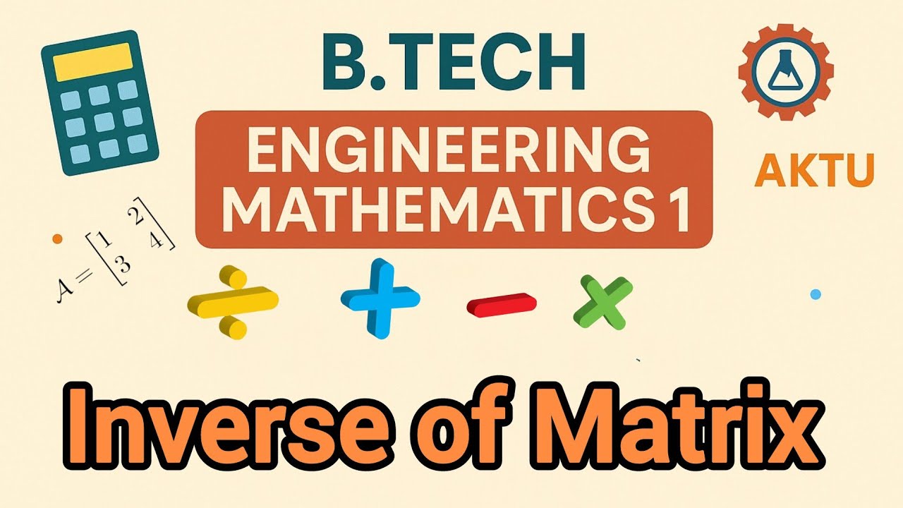 Inverse of Matrix using Row Transformations| B.tech cse| Engineering ...